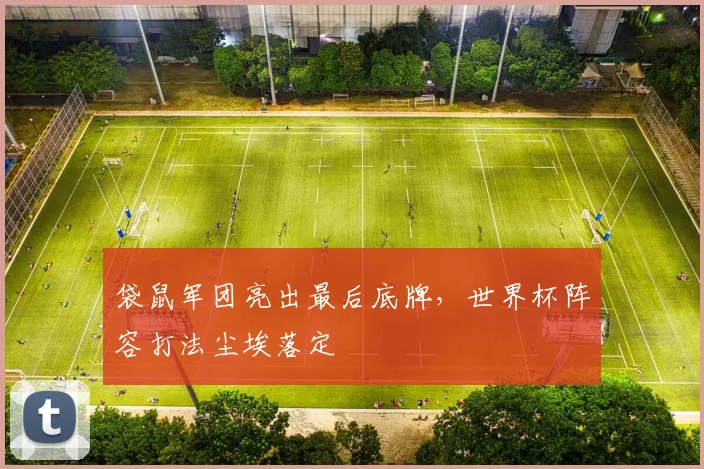 袋鼠军团亮出最后底牌，世界杯阵容打法尘埃落定